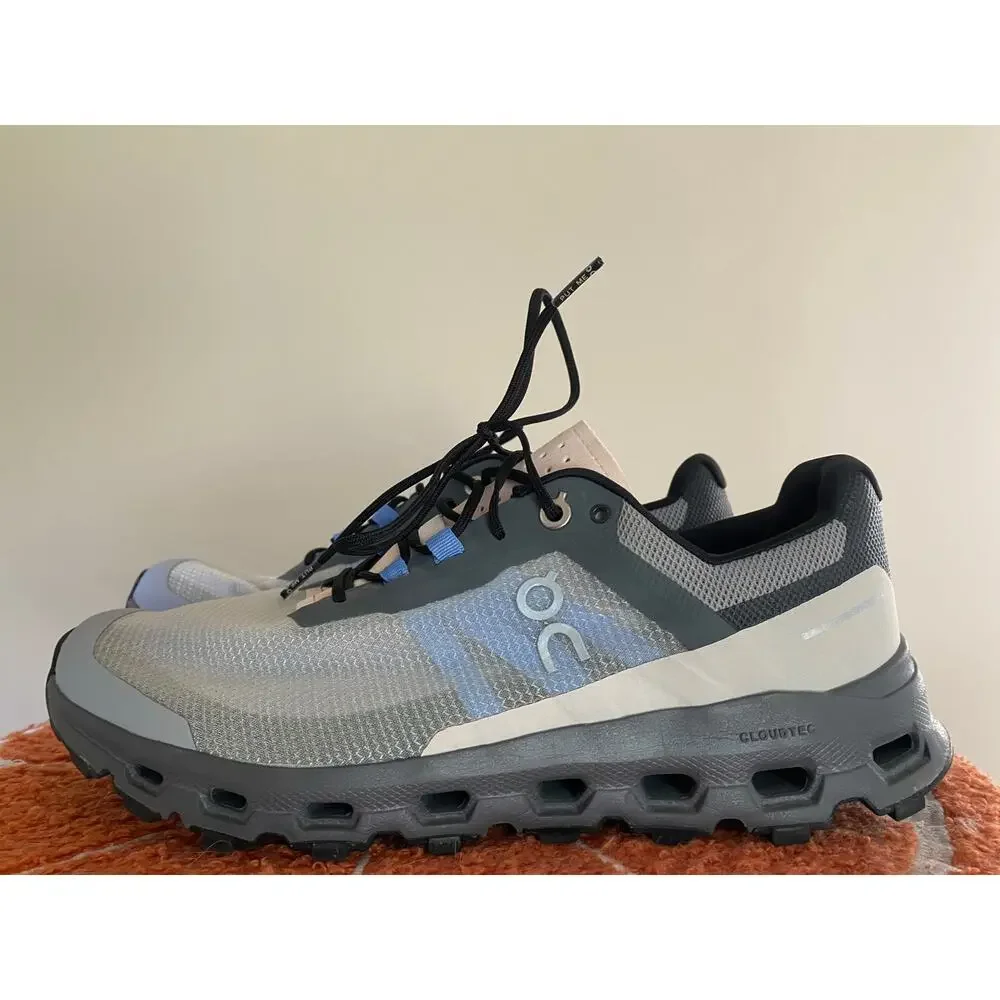 On Running Cloudvista trail running sneakers womens 8.5 gray blue jeans